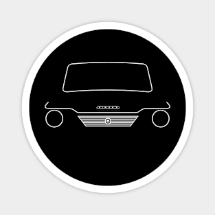 Singer Chamois classic 1960s British car white outline graphic Magnet